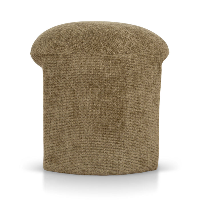 Everet Round Ottoman - Lila Olive