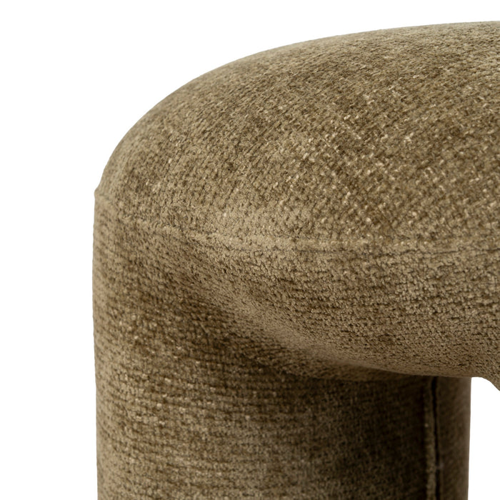 Everet Round Ottoman - Lila Olive
