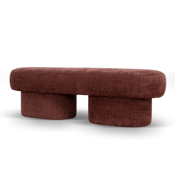 Kopitar 1.5m Long Ottoman Bench - Lila Burgundy