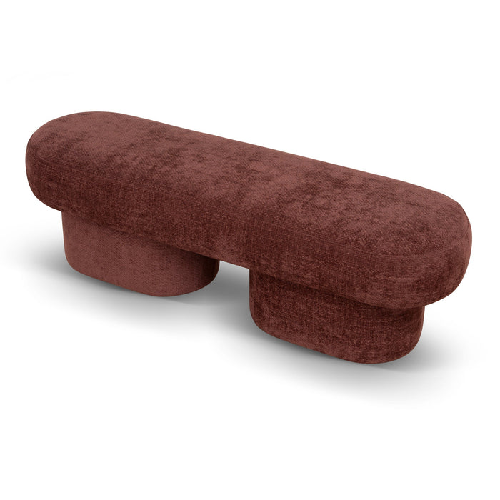 Kopitar 1.5m Long Ottoman Bench - Lila Burgundy