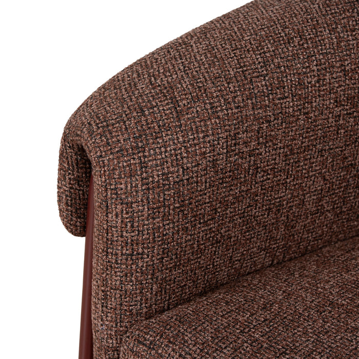 Lunaro Dark Red Armchair - Verona Tawn