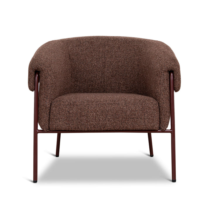 Lunaro Dark Red Armchair - Verona Tawn