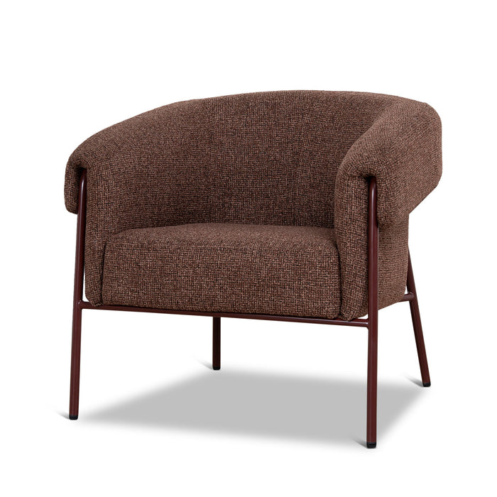 Lunaro Dark Red Armchair - Verona Tawn