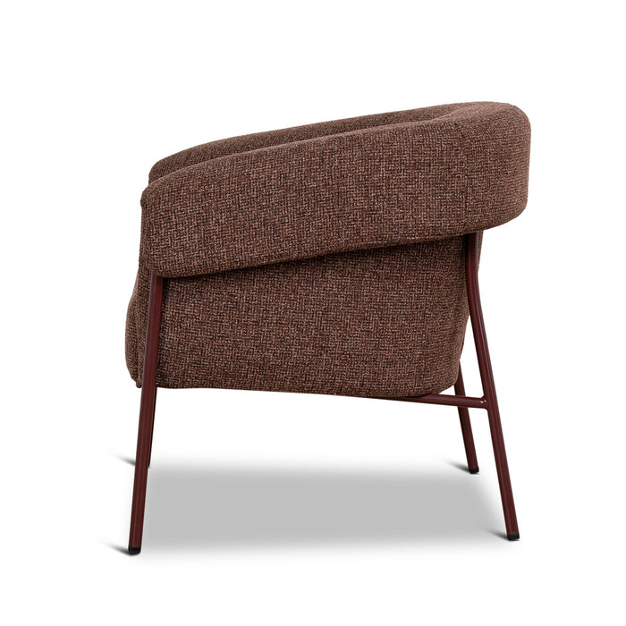 Lunaro Dark Red Armchair - Verona Tawn