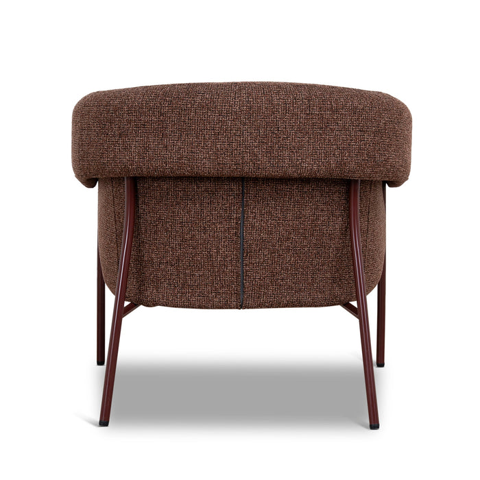 Lunaro Dark Red Armchair - Verona Tawn