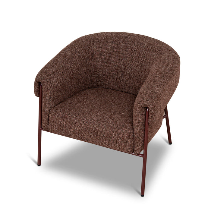 Lunaro Dark Red Armchair - Verona Tawn