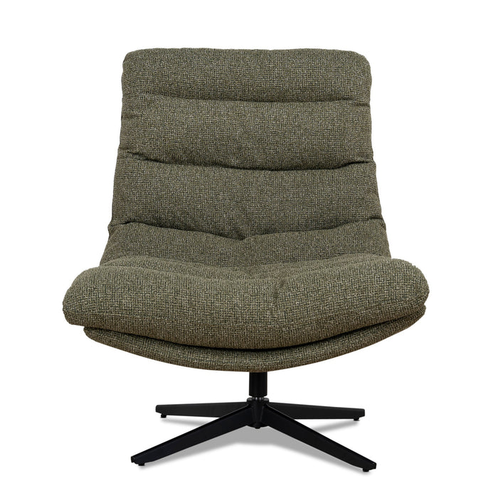 Marenzo Black Lounge Chair - Verona Olive