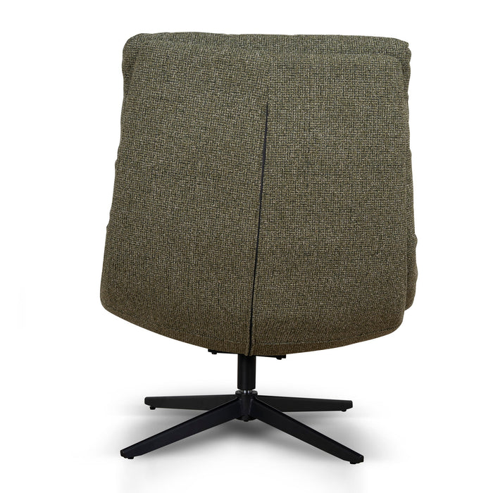 Marenzo Black Lounge Chair - Verona Olive