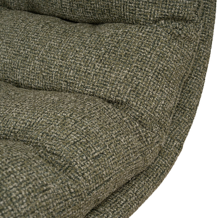 Marenzo Black Lounge Chair - Verona Olive