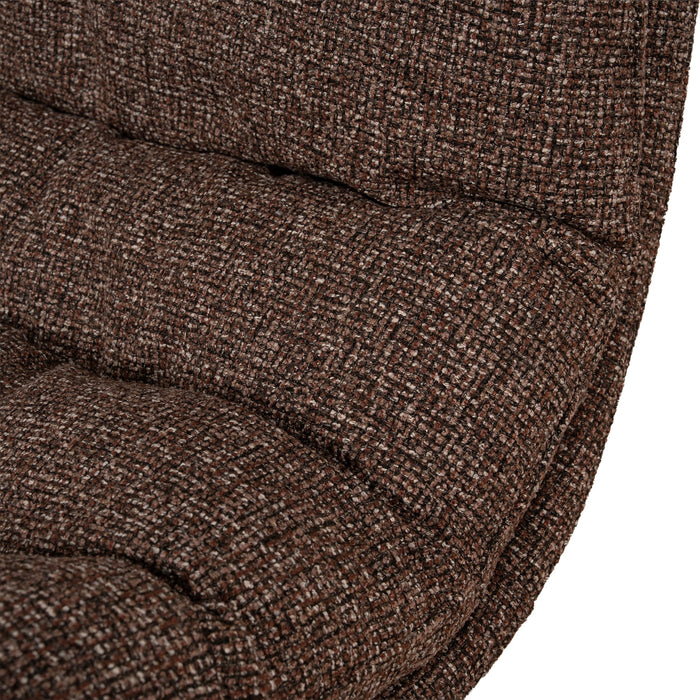 Marenzo Black Lounge Chair - Verona Cinnamon Weave