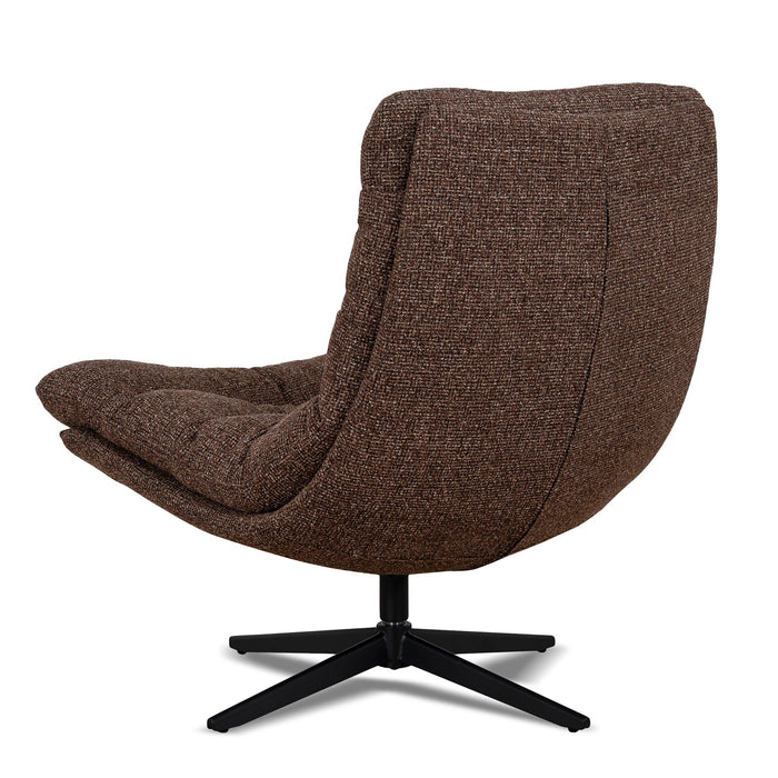 Marenzo Black Lounge Chair - Verona Cinnamon Weave