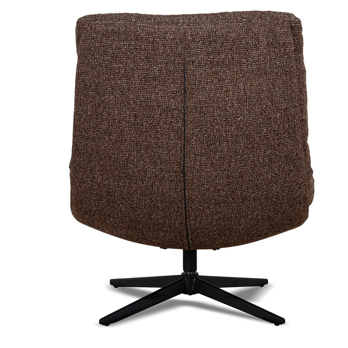 Marenzo Black Lounge Chair - Verona Cinnamon Weave