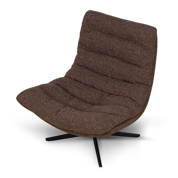 Marenzo Black Lounge Chair - Verona Cinnamon Weave