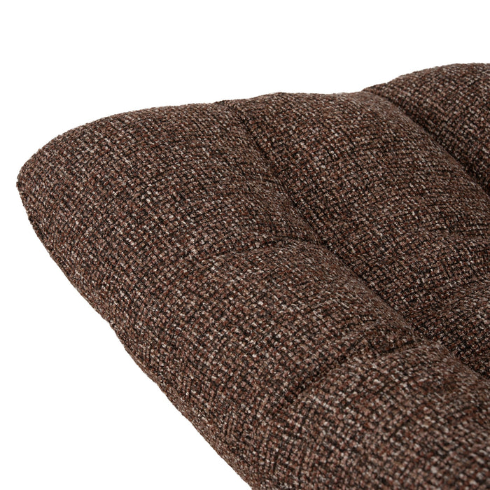 Marenzo Black Lounge Chair - Verona Cinnamon Weave