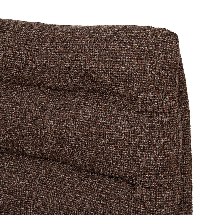 Marenzo Black Lounge Chair - Verona Cinnamon Weave