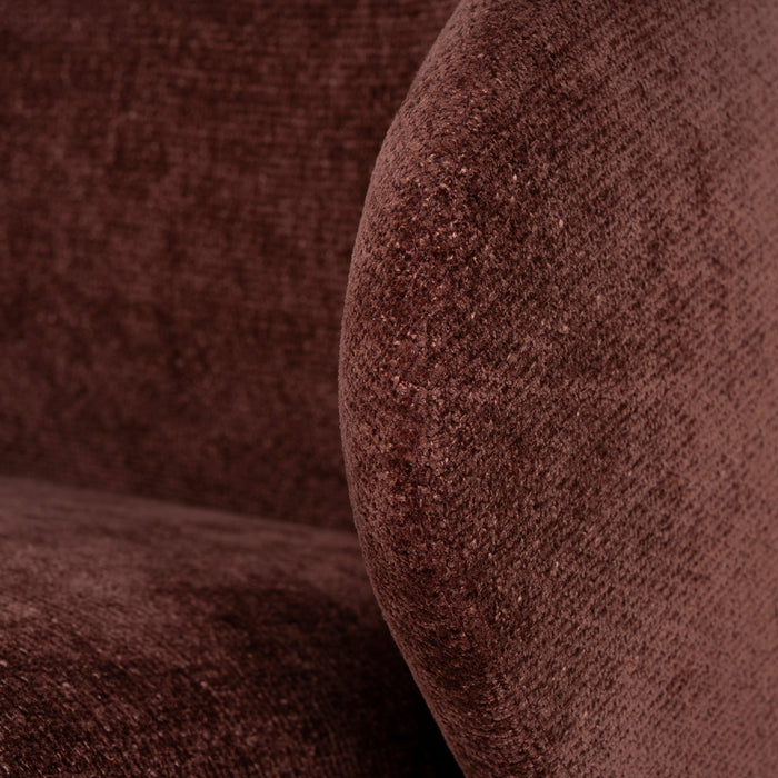 Sonora Armchair - Lila Burgundy