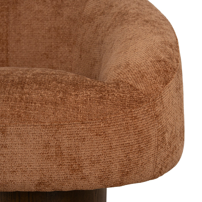 Tessaro Walnut Armchair - Lila Copper