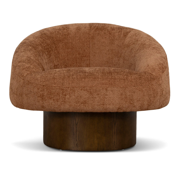Tessaro Walnut Armchair - Lila Copper