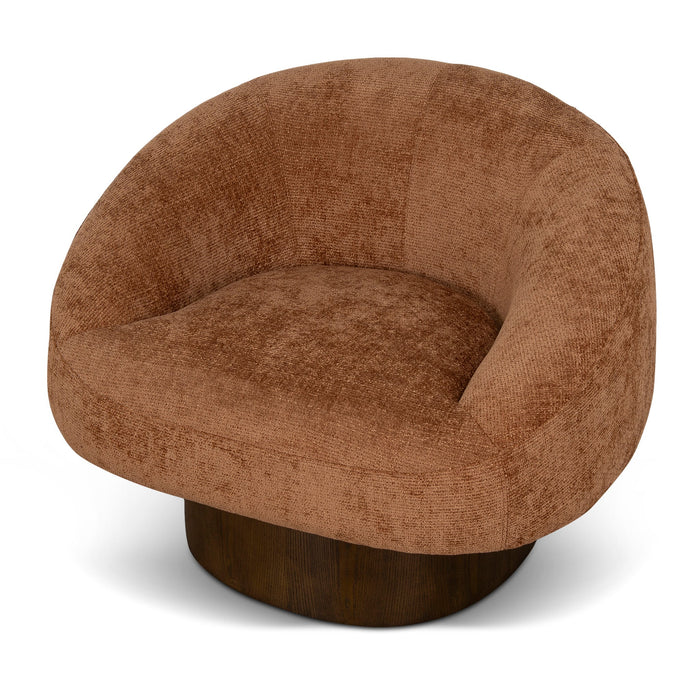 Tessaro Walnut Armchair - Lila Copper