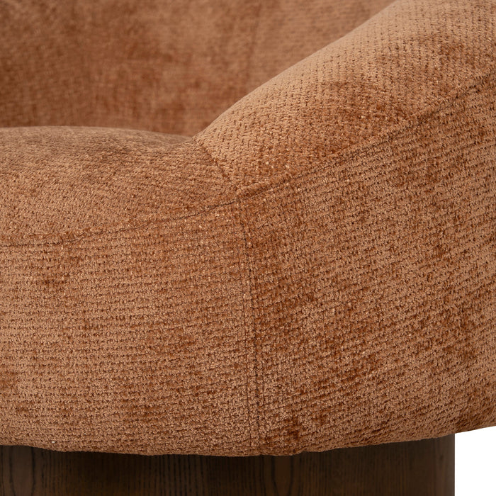 Tessaro Walnut Armchair - Lila Copper