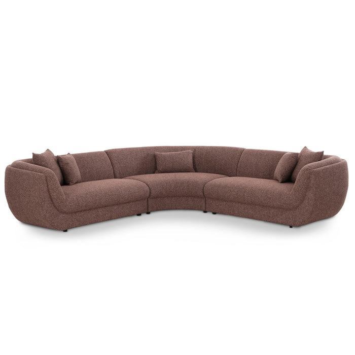 Sovariel Corner Sofa - Verona Cinnamon Weave