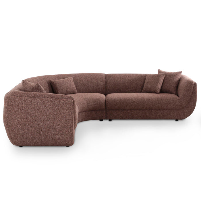 Sovariel Corner Sofa - Verona Cinnamon Weave