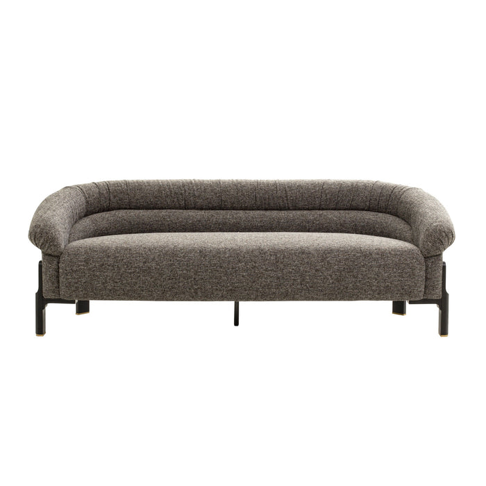 Mirevane Black 3 Seater Sofa - Shadow Grey
