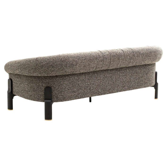Mirevane Black 3 Seater Sofa - Shadow Grey