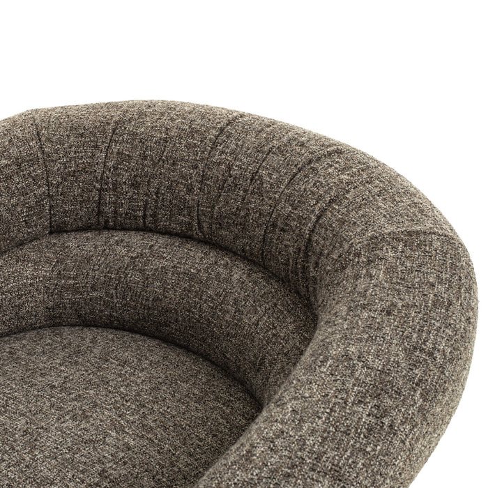 Mirevane Black Armchair - Shadow Grey
