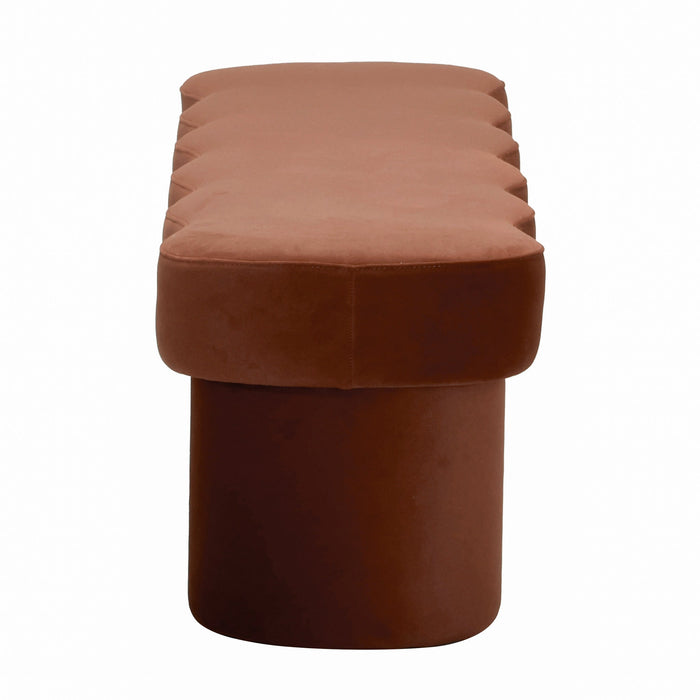 Avalin 6m Ottoman Bench - Burnt Brown