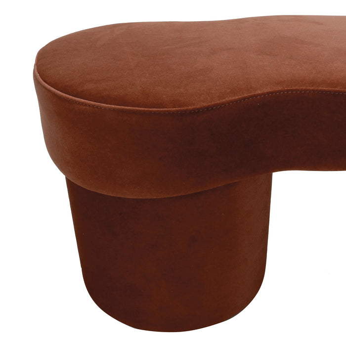 Avalin 6m Ottoman Bench - Burnt Brown
