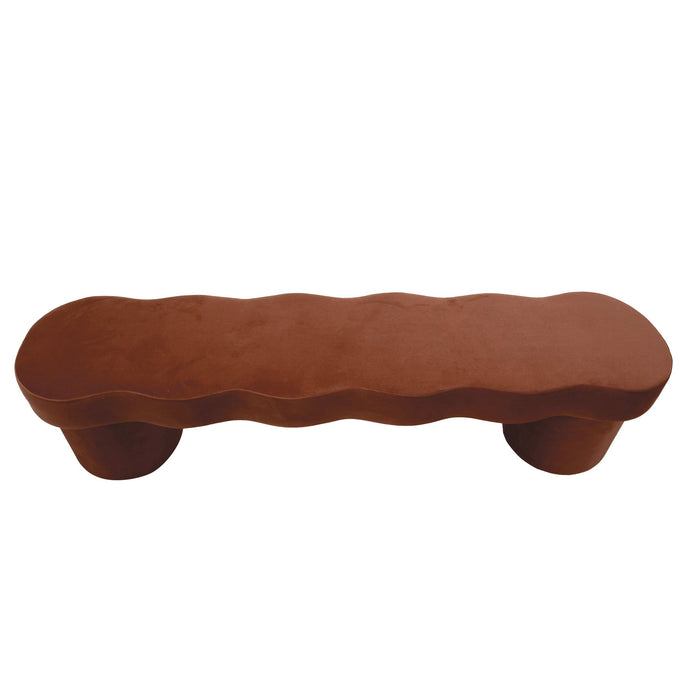 Avalin 6m Ottoman Bench - Burnt Brown