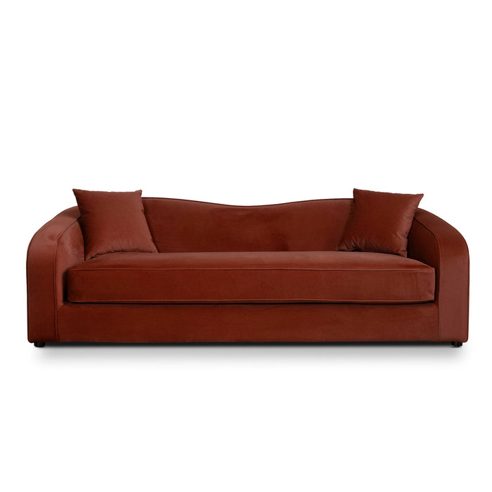 Brunora 3 Seater Sofa - Burnt Maroon