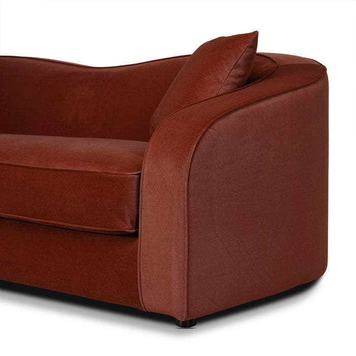 Brunora 3 Seater Sofa - Burnt Maroon