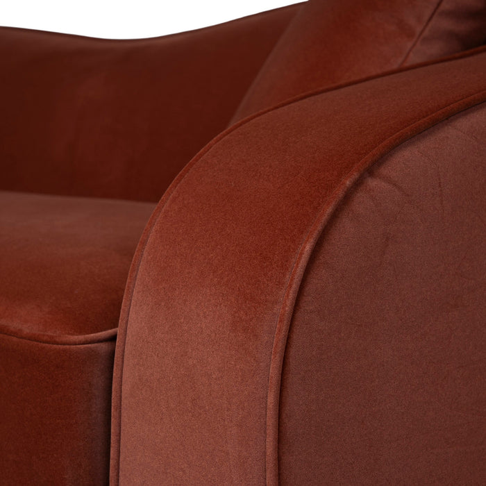 Brunora 3 Seater Sofa - Burnt Maroon