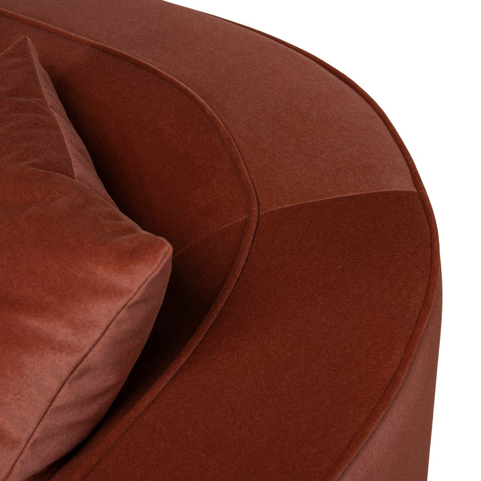 Brunora 3 Seater Sofa - Burnt Maroon