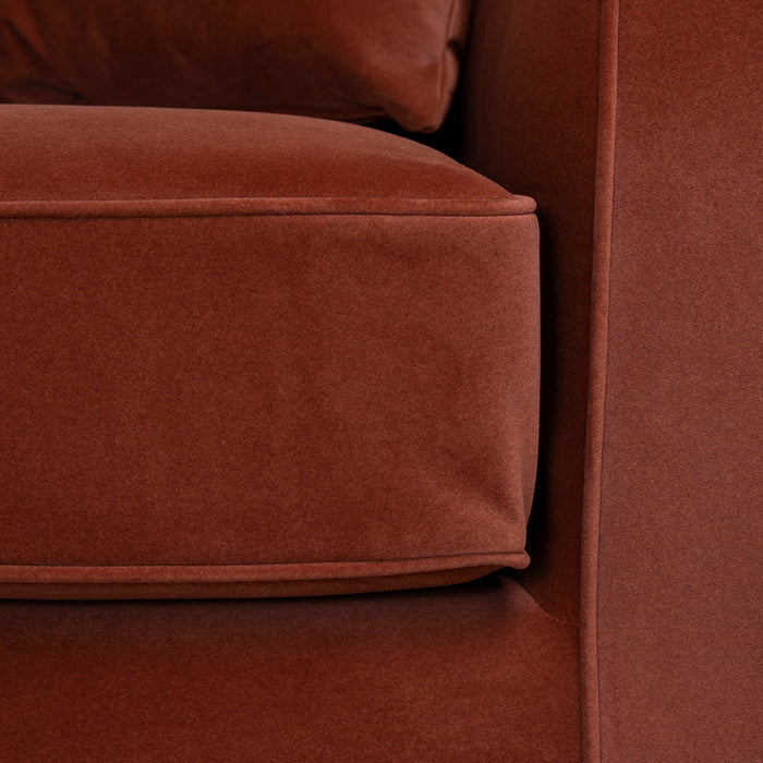 Brunora 3 Seater Sofa - Burnt Maroon