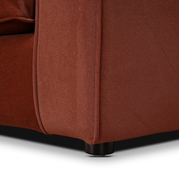 Brunora 3 Seater Sofa - Burnt Maroon