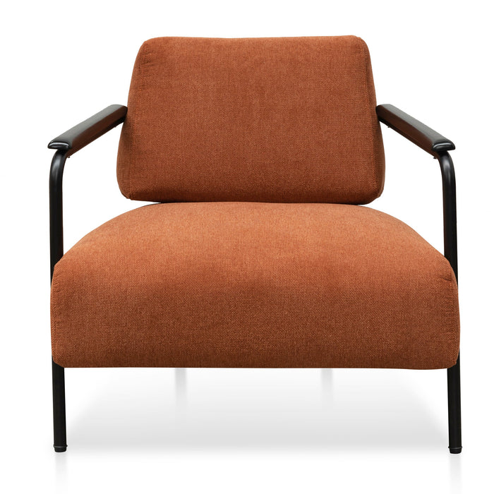 CLC6103-IG Fabric Armchair - Burnt Orange - Black Legs