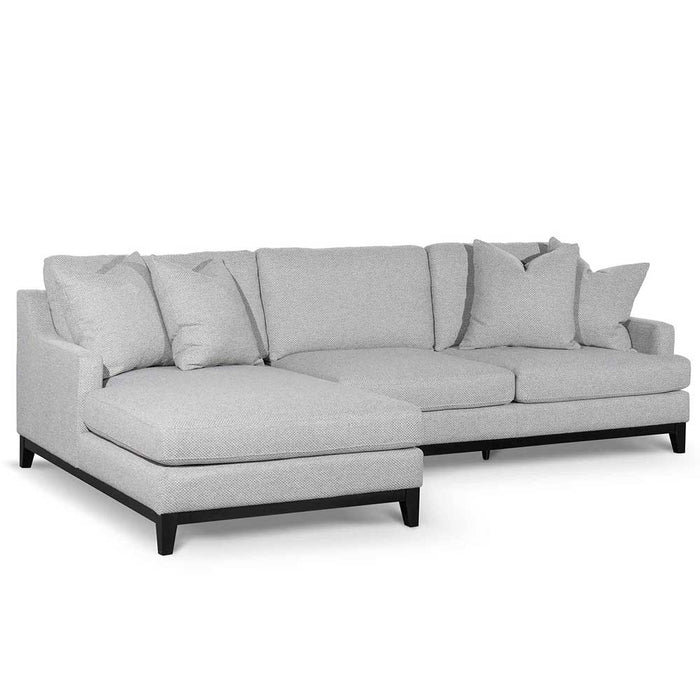 CLC6267-CA 3 Seater Left Chaise Fabric Sofa - Grey