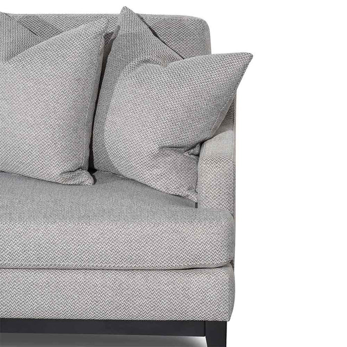 CLC6267-CA 3 Seater Left Chaise Fabric Sofa - Grey