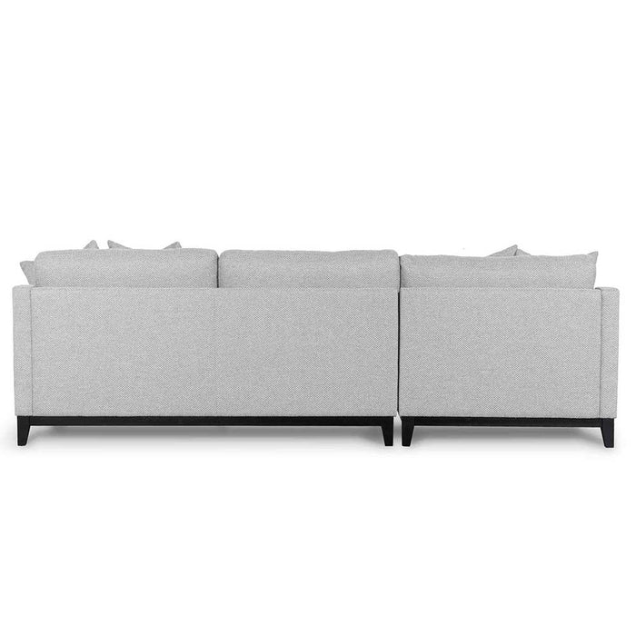 CLC6267-CA 3 Seater Left Chaise Fabric Sofa - Grey