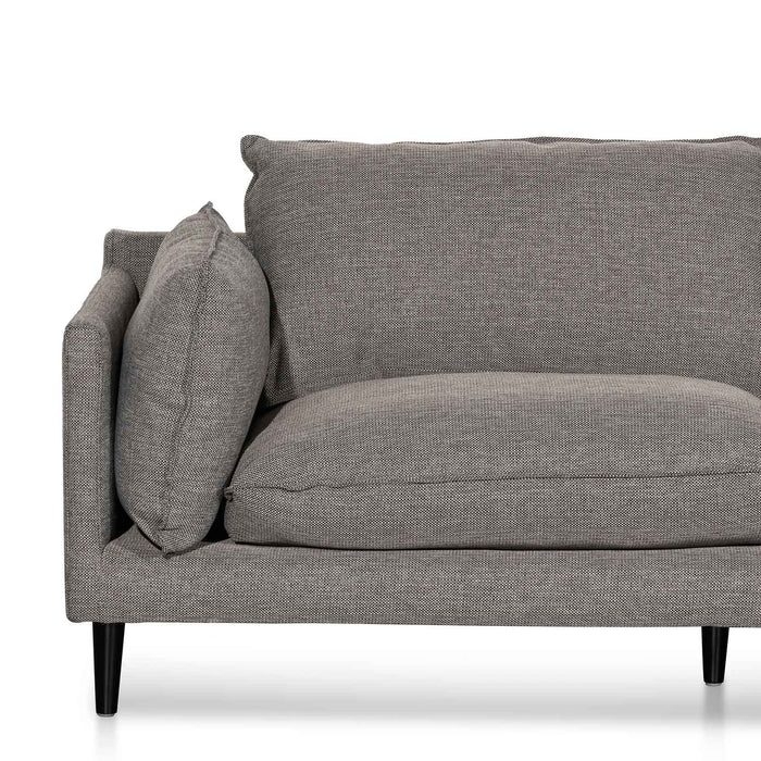 CLC6431-KSO 4 Seater Right Chaise Fabric Sofa - Graphite Grey