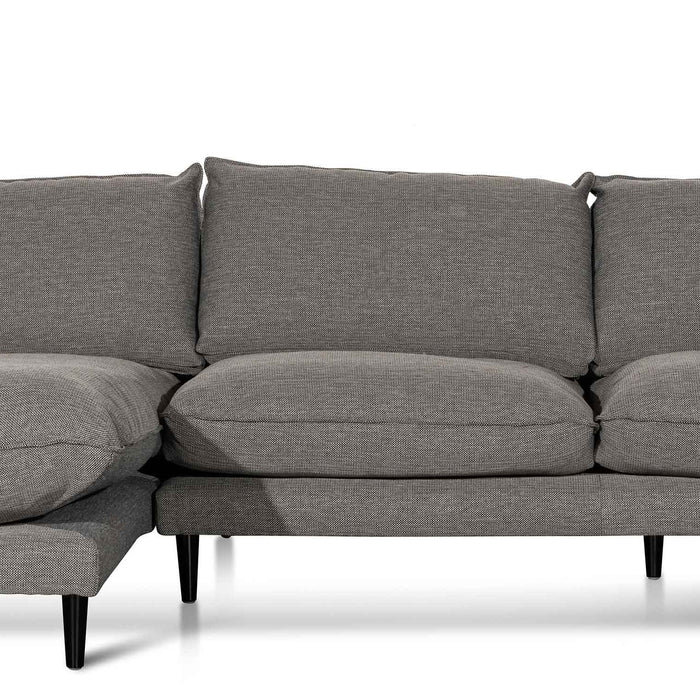 CLC6430-KSO 4 Seater Left Chaise Fabric Sofa - Graphite Grey