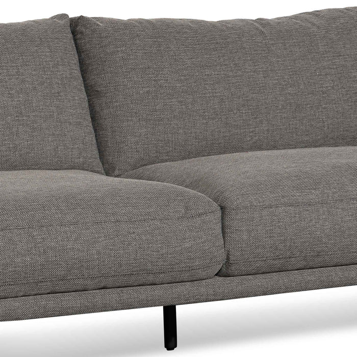 CLC6435-KSO 4 Seater Left Chaise Fabric Sofa - Graphite Grey