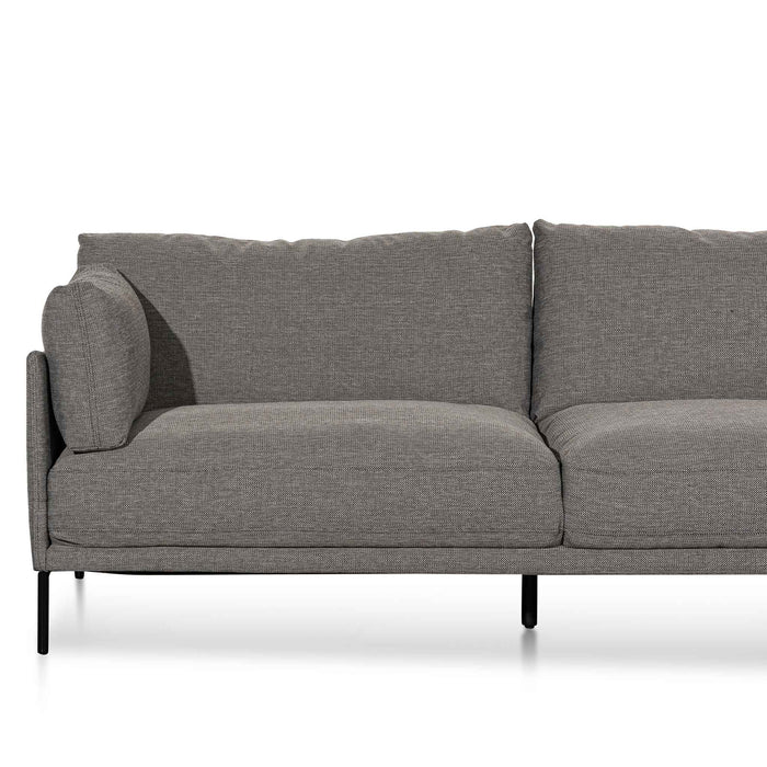 CLC6436-KSO 4 Seater Right Chaise Fabric Sofa - Graphite Grey