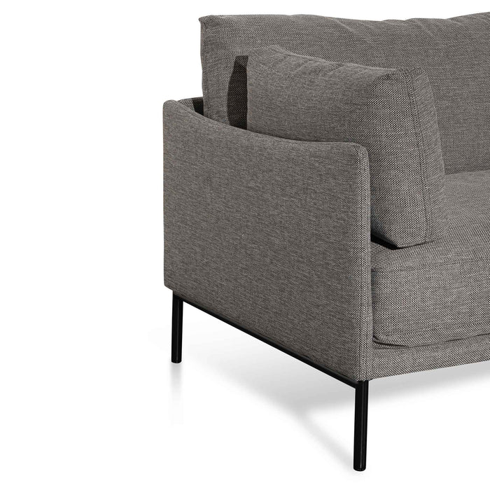 CLC6436-KSO 4 Seater Right Chaise Fabric Sofa - Graphite Grey