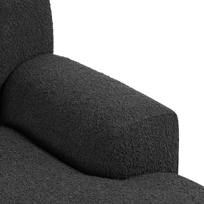 CLC6645-CA Right Chaise Sofa - Charcoal Boucle