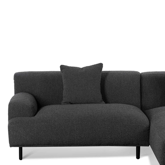 CLC6645-CA Right Chaise Sofa - Charcoal Boucle