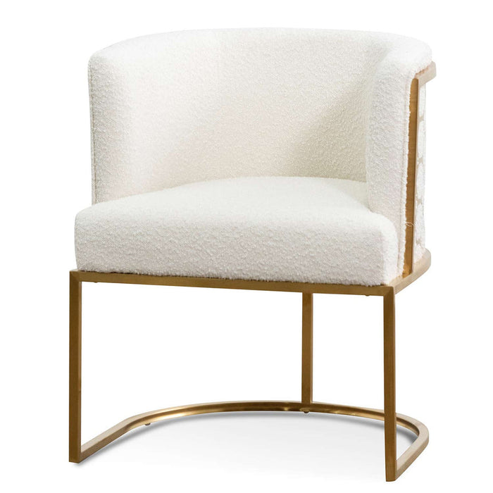 Calibre Furniture Carma Lounge Chair - Brushed Gold